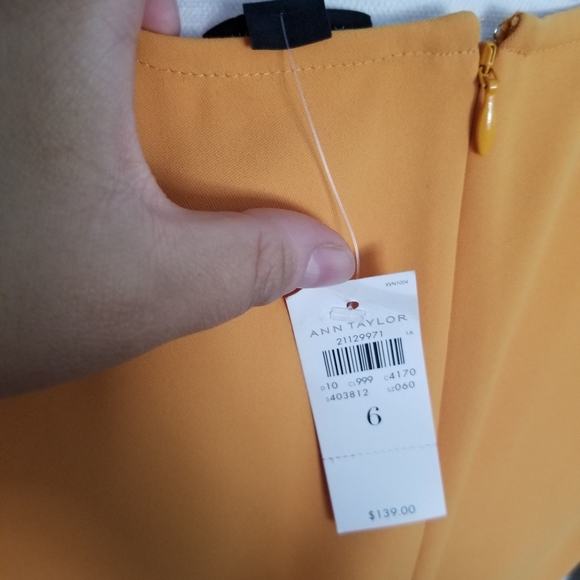 Elegant Yellow Dress- Ann Taylor - Picture 8 of 11